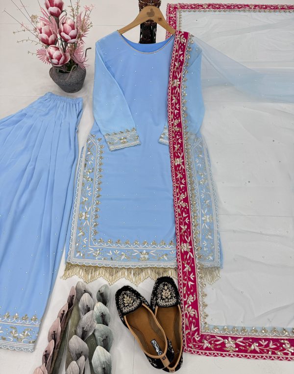 DHANI BOUTIQUE DB 001 FARSHI PLAZZO SUITS IN INDIA