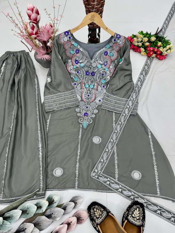 DHANI BOUTIQUE DB 003 A DESIGNER SHARARA SUITS