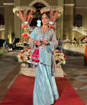 DHANI BOUTIQUE DB 003 B DESIGNER SHARARA SUITS