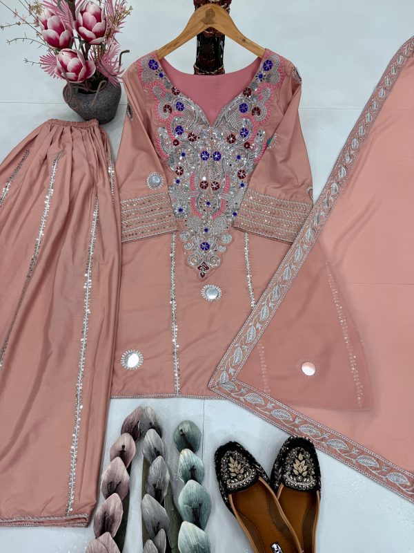 DHANI BOUTIQUE DB 003 C DESIGNER SHARARA SUITS