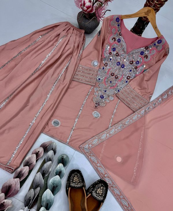 DHANI BOUTIQUE DB 003 C DESIGNER SHARARA SUITS