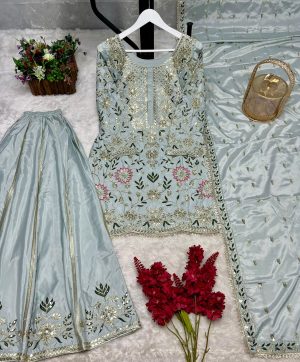 DHK 1354 A TRENDING PLAZZO SUITS MANUFACTURER