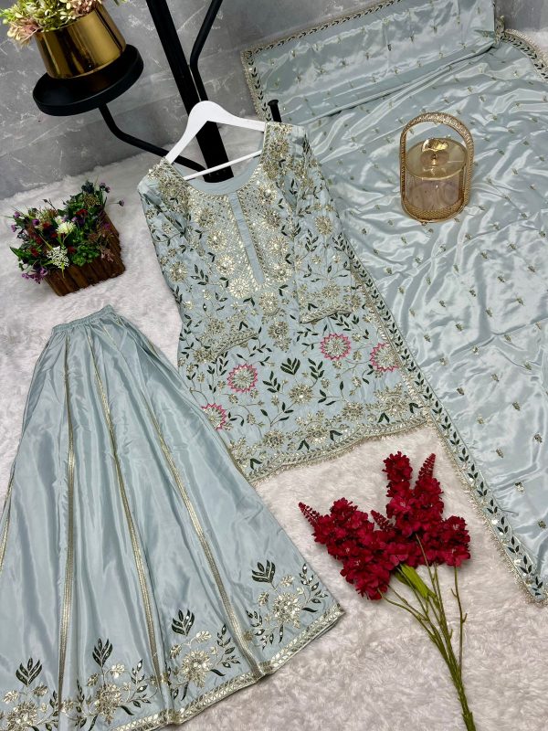 DHK 1354 A TRENDING PLAZZO SUITS MANUFACTURER