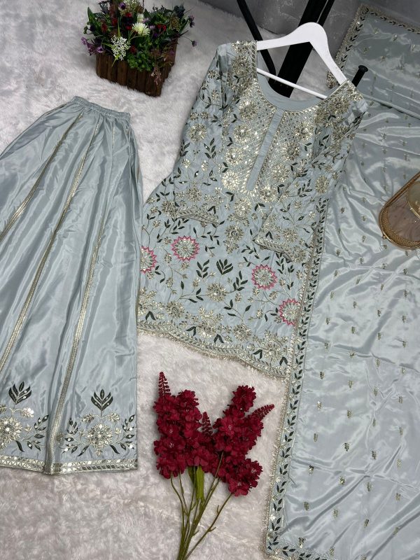 DHK 1354 A TRENDING PLAZZO SUITS MANUFACTURER