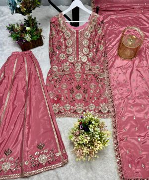 DHK 1354 C TRENDING PLAZZO SUITS MANUFACTURER
