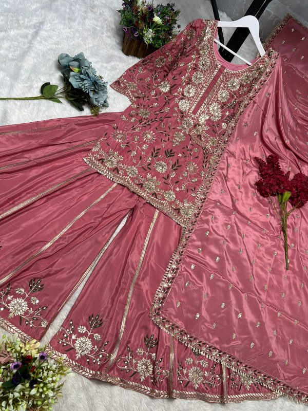 DHK 1354 C TRENDING PLAZZO SUITS MANUFACTURER