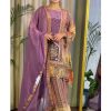 DHK 1359 DESIGNER CHINON PLAZZO SUITS