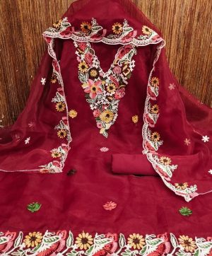F 13 STUDIO ORGANZA SALWAR SUITS MATERIALS IN SURAT