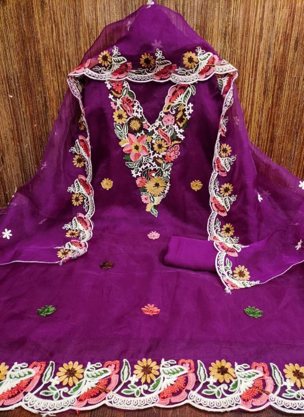F 13 STUDIO ORGANZA SALWAR SUITS MATERIALS IN SURAT