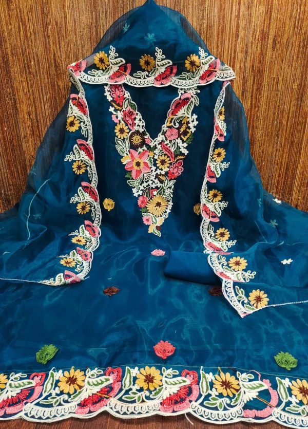 F 13 STUDIO ORGANZA SALWAR SUITS MATERIALS IN SURAT