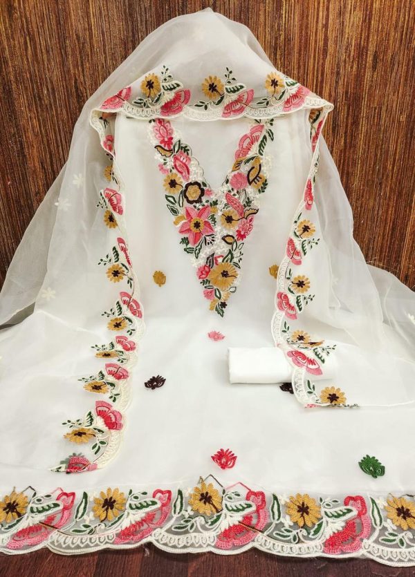 F 13 STUDIO ORGANZA SALWAR SUITS MATERIALS IN SURAT