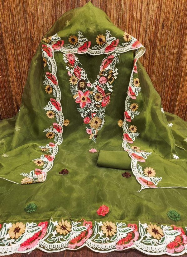 F 13 STUDIO ORGANZA SALWAR SUITS MATERIALS IN SURAT