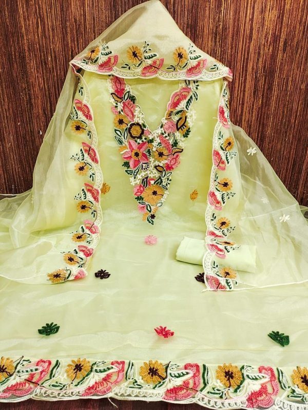 F 13 STUDIO ORGANZA SALWAR SUITS MATERIALS IN SURAT