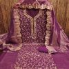 F 13 STUDIO ORGANZA SILK WORK SUITS MATERIALS