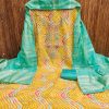 F 13 STUDIO PV CHANDERI PRINT SUITS MATERIALS