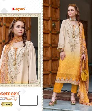 FEPIC C 1968 ROSEMEEN PAKISTANI SUITS WHOLESALE