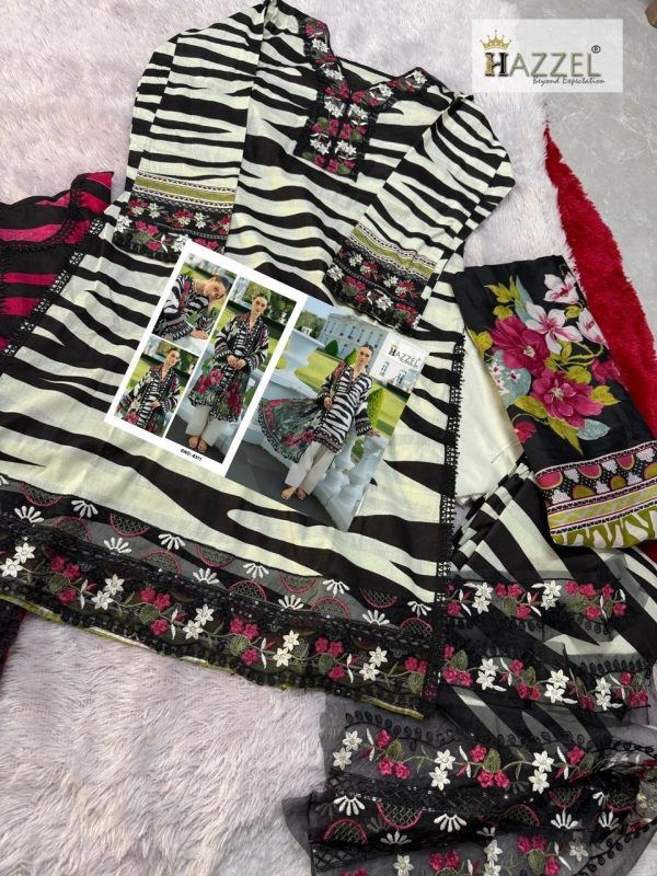 HAZZEL 0311 COTTON EMBROIDERED SALWAR SUITS