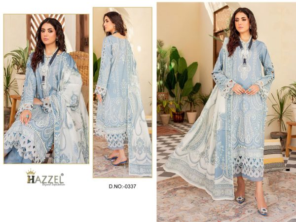 HAZZEL 0337 COTTON PAKISTANI SALWAR SUITS