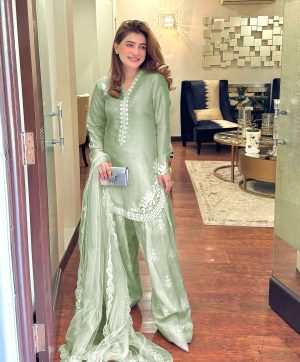 HK 1703 B DESIGNER FARSHI SALWAR SUITS WHOLESALE