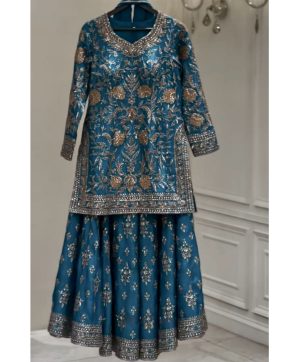 HK 1709 DESIGNER PLAZZO SUITS WHOLESALE