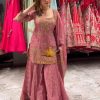 HK 1711 DESIGNER PLAZZO SUITS WHOLESALE