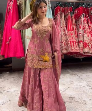 HK 1711 DESIGNER PLAZZO SUITS WHOLESALE