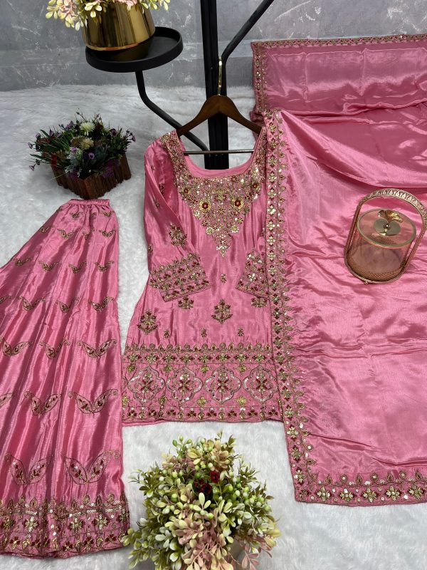 HK 1711 DESIGNER PLAZZO SUITS WHOLESALE
