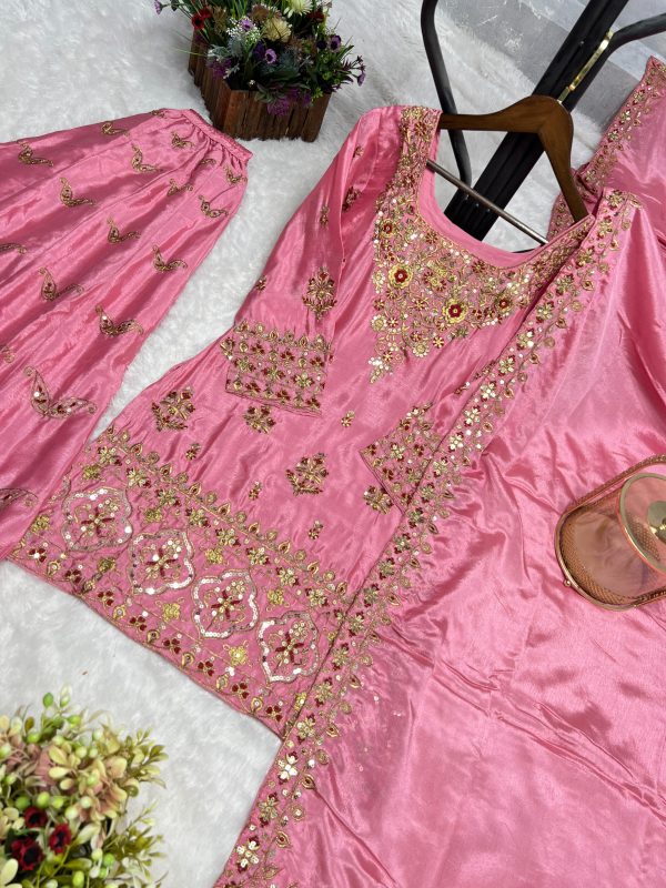 HK 1711 DESIGNER PLAZZO SUITS WHOLESALE