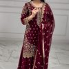 HK 1713 DESIGNER PLAZZO SUITS WHOLESALE