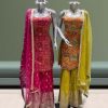 HK 1715 A B DESIGNER PLAZZO SUITS WHOLESALE