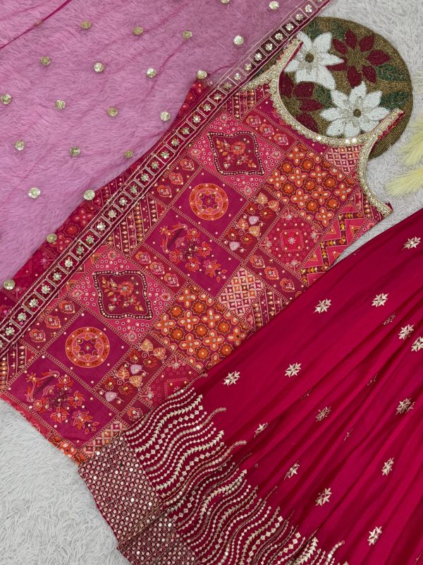 HK 1715 A B DESIGNER PLAZZO SUITS WHOLESALE