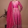 HK 1716 A DESIGNER CHINON SILK GOWN WHOLESALE