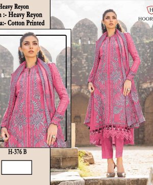 HOOR TEX H 376 B RAYON PAKISTANI SUITS ONLINE
