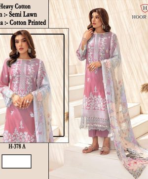 HOOR TEX H 378 A COTTON SALWAR KAMEEZ