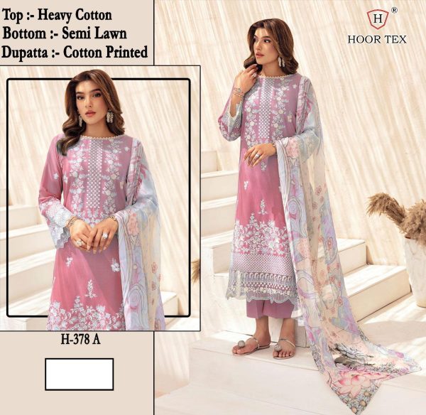 HOOR TEX H 378 A COTTON SALWAR KAMEEZ
