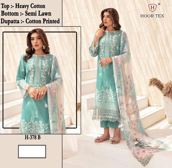 HOOR TEX H 378 B COTTON SALWAR KAMEEZ