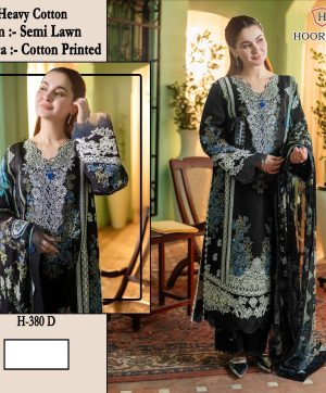 HOOR TEX H 380 D PAKISTANI COTTON SALWAR SUITS
