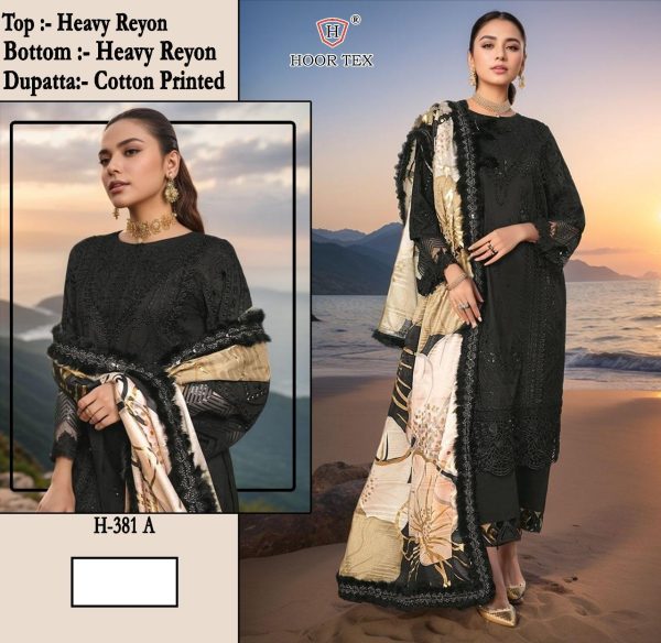 HOOR TEX H 381 A RAYON PAKISTANI SALWAR KAMEEZ