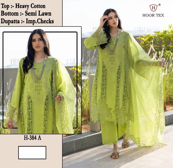 HOOR TEX H 384 A HEAVY COTTON SALWAR KAMEEZ