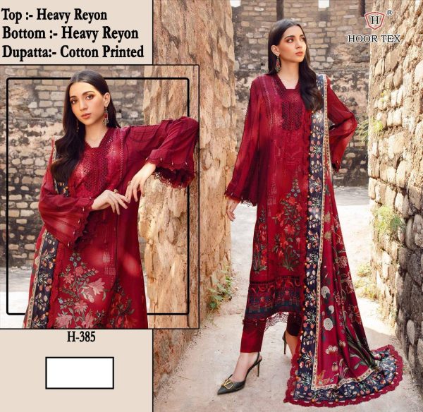HOOR TEX H 385 HEAVY COTTON SALWAR KAMEEZ