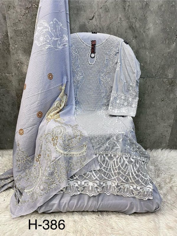 HOOR TEX H 386 B PAKISTANI COTTON SALWAR SUITS