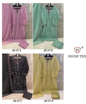 HOOR TEX HF 177 A B C D READYMADE PAKISTANI SUITS