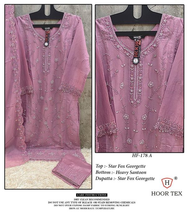 HOOR TEX HF 177 A B C D READYMADE PAKISTANI SUITS