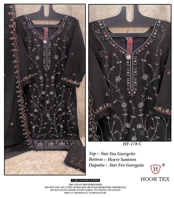 HOOR TEX HF 177 A B C D READYMADE PAKISTANI SUITS