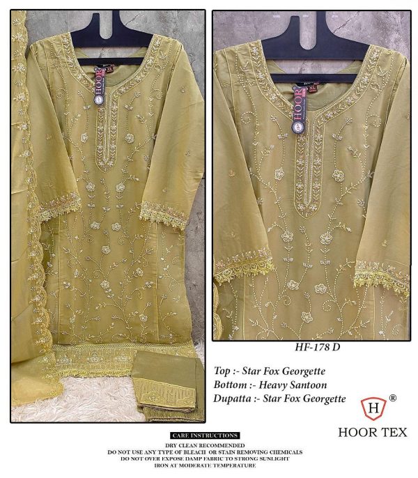 HOOR TEX HF 177 A B C D READYMADE PAKISTANI SUITS