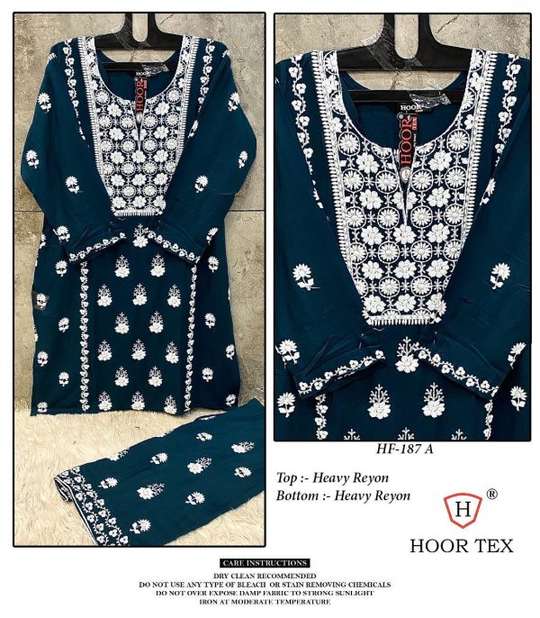 HOOR TEX HF 187 A B C D READYMADE SALWAR SUITS