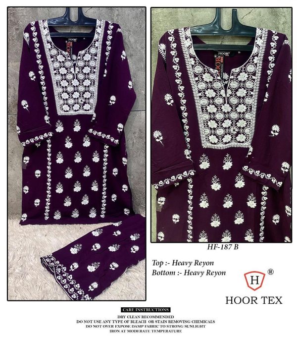 HOOR TEX HF 187 A B C D READYMADE SALWAR SUITS