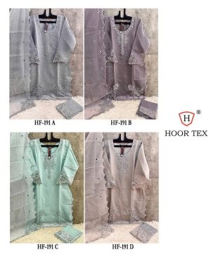 HOOR TEX HF 191 A B C D READYMADE PAKISTANI SUITS