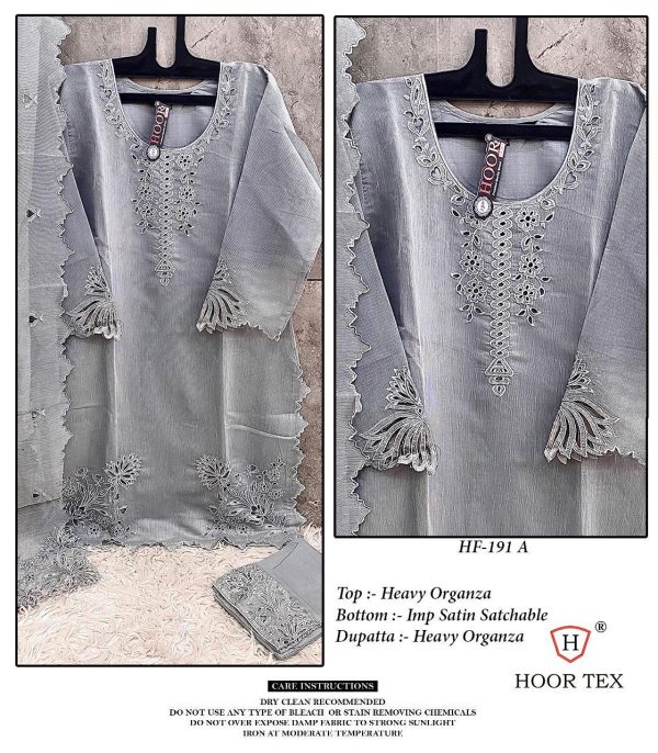 HOOR TEX HF 191 A B C D READYMADE PAKISTANI SUITS
