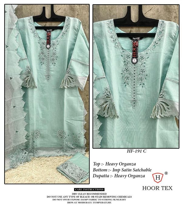 HOOR TEX HF 191 A B C D READYMADE PAKISTANI SUITS